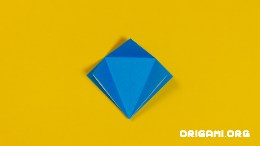 Origami-Kranich Schritt 19