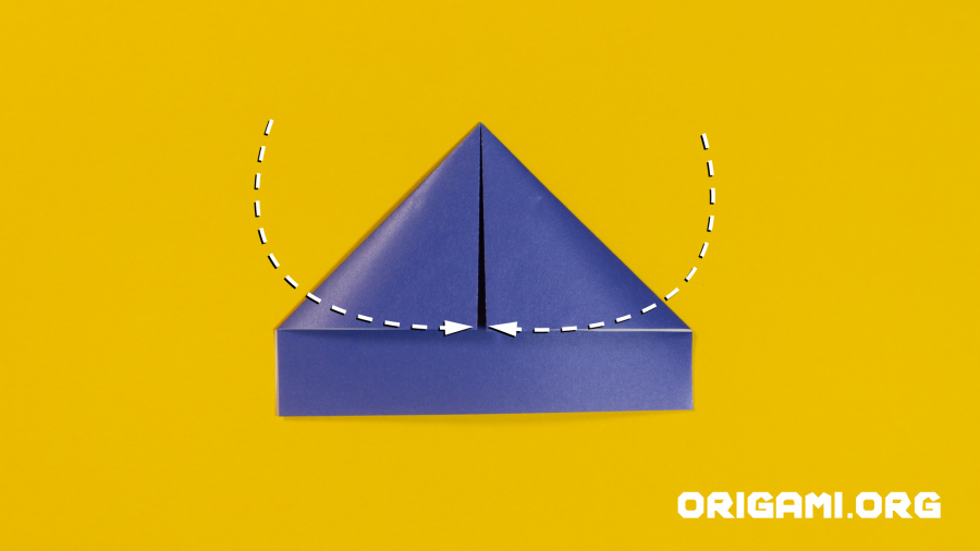 Bateau en origami étape 5
