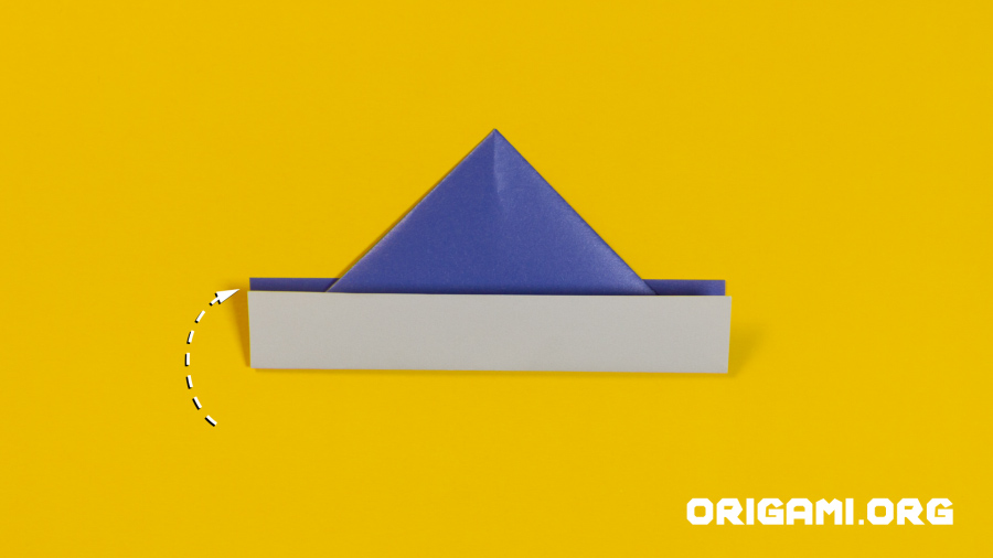 Bateau en origami étape 8