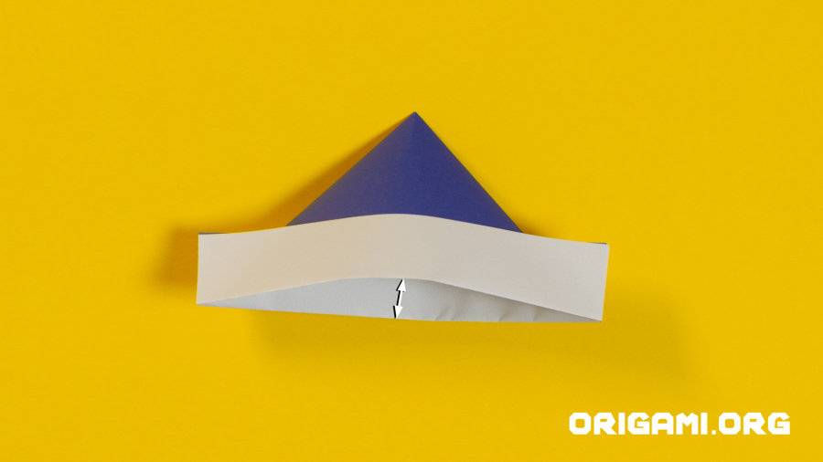 Bateau en origami étape 9