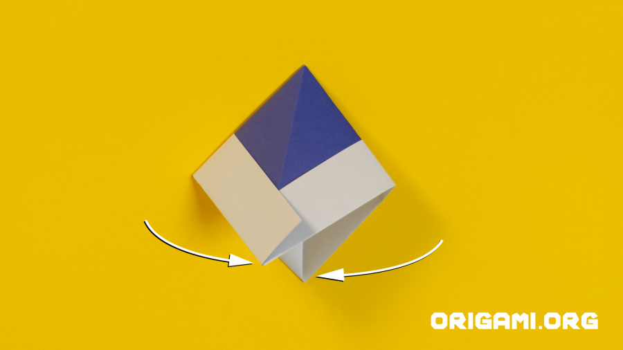 Bateau en origami étape 10