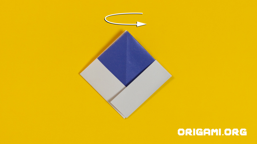 Bateau en origami étape 13