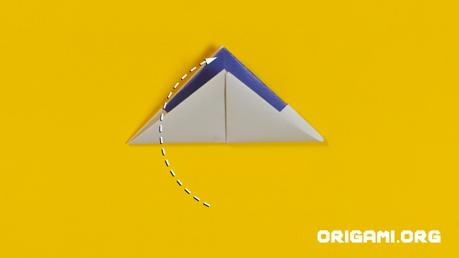 Bateau en origami étape 14