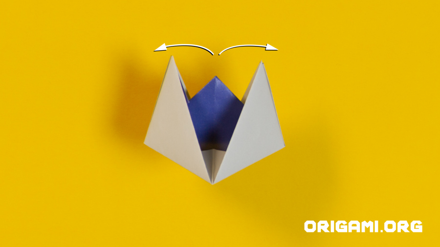 Bateau en origami étape 18
