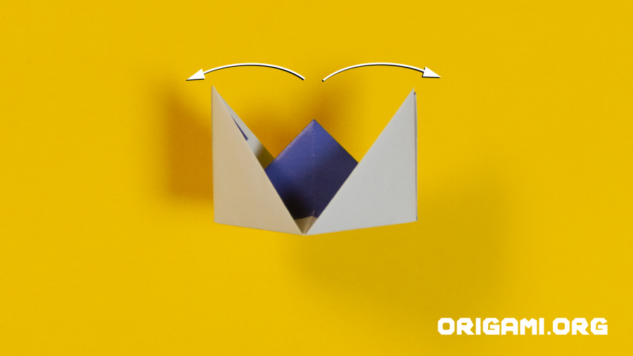 Bateau en origami étape 19