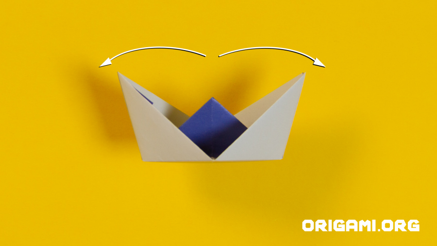 Barco de Origami Etapa 20