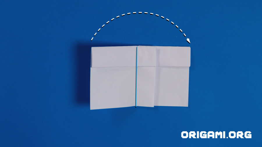 Avião espião de origami Etapa 11