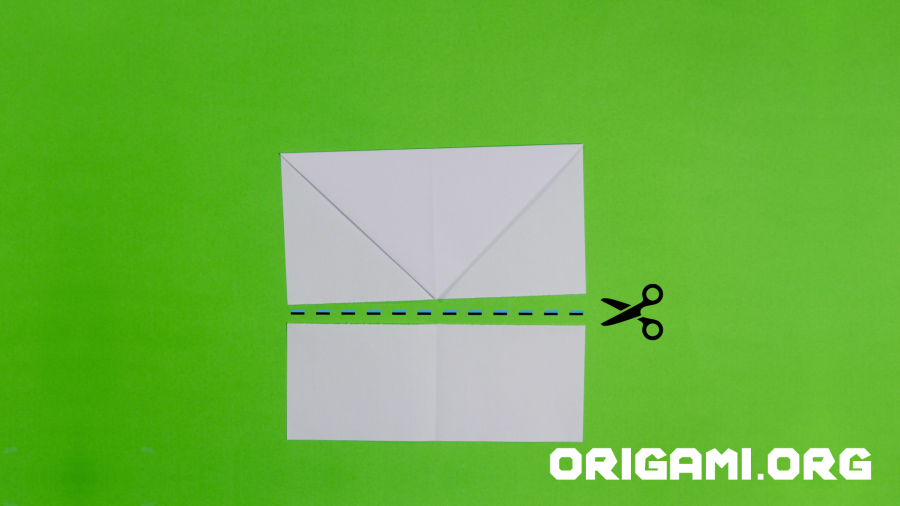 Origami-Flächenflugzeug Schritt 8