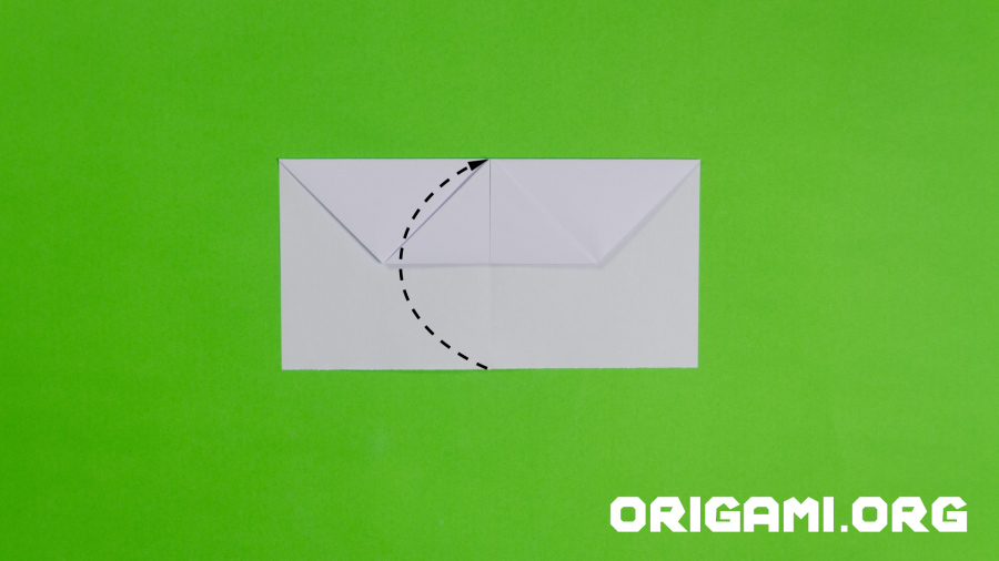 Origami-Flächenflugzeug Schritt 10