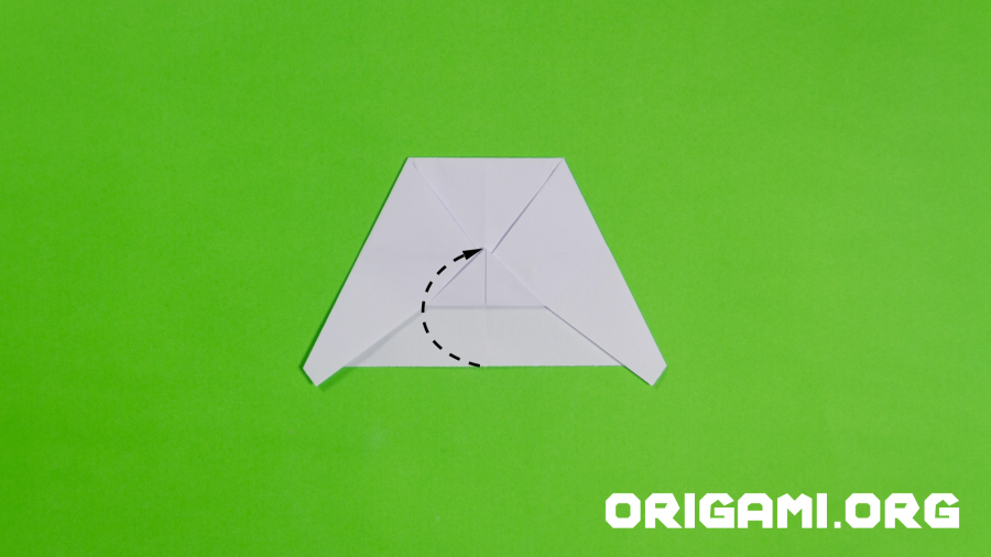 Origami-Flächenflugzeug Schritt 14