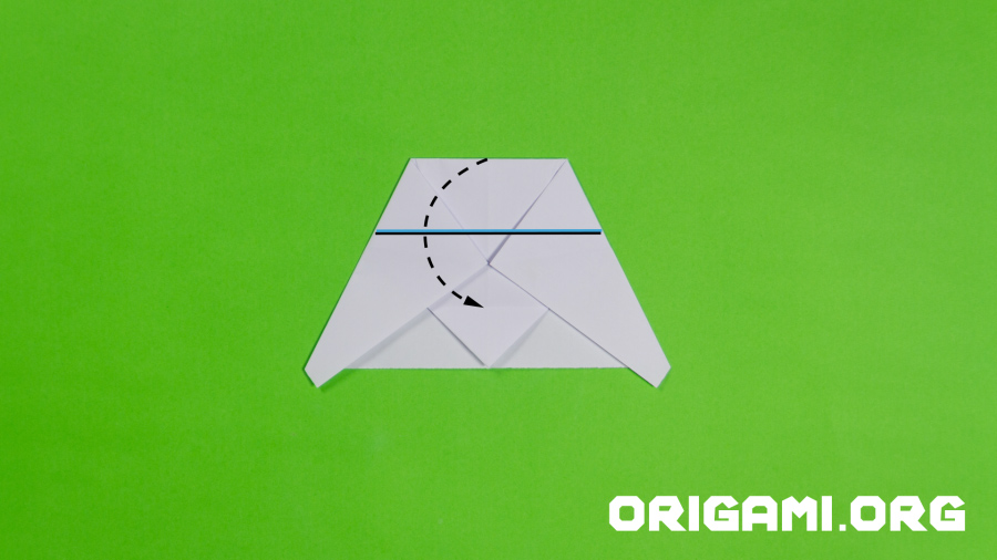 Origami-Flächenflugzeug Schritt 16