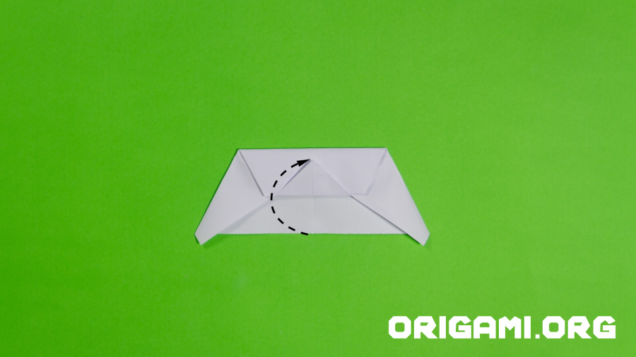 Origami-Flächenflugzeug Schritt 18