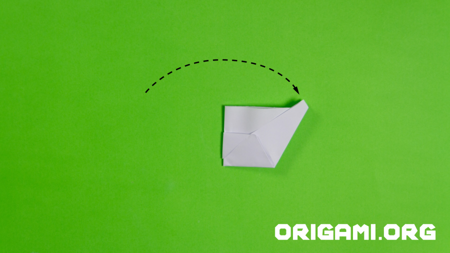 Origami-Flächenflugzeug Schritt 20