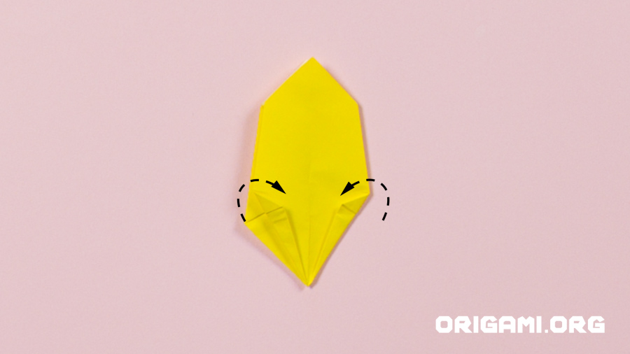 Origami-Blumenstrauß Schritt 21