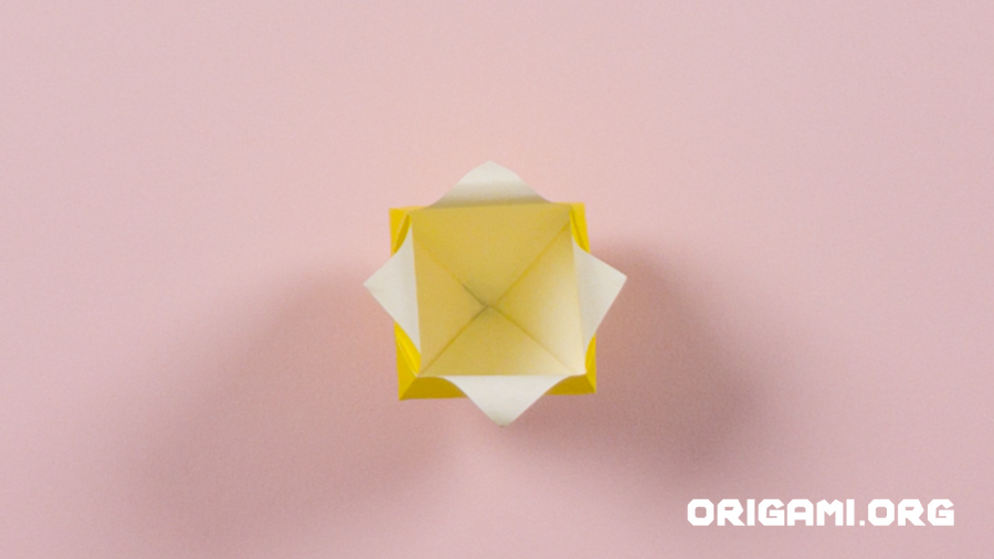 Origami-Blumenstrauß Schritt 29