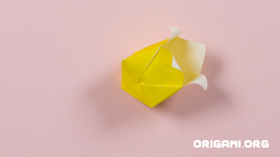 Origami-Blumenstrauß Schritt 30