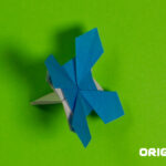 Origami Cornflower Completed
