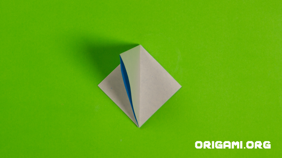 Origami Kornblume Schritt 10