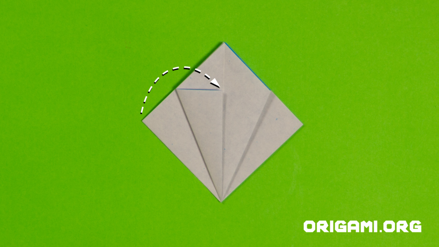 Origami Kornblume Schritt 20
