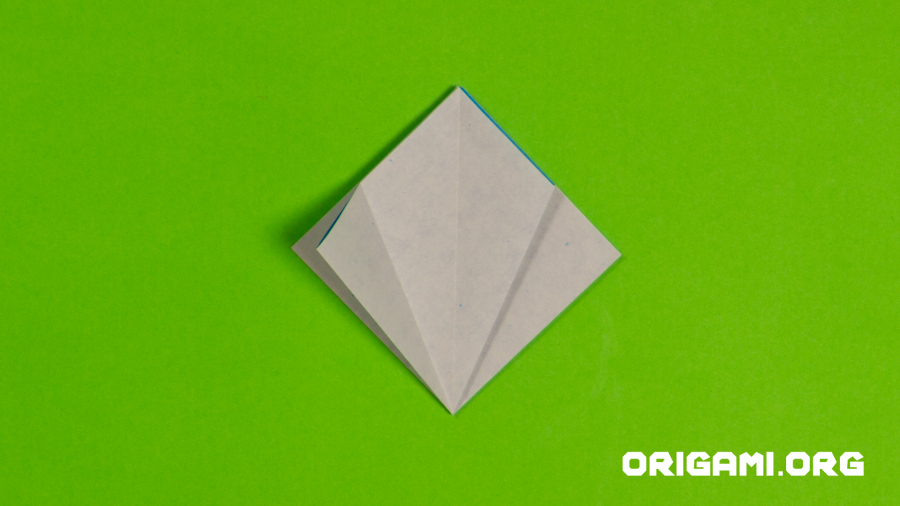 Origami Cornflower Step 21