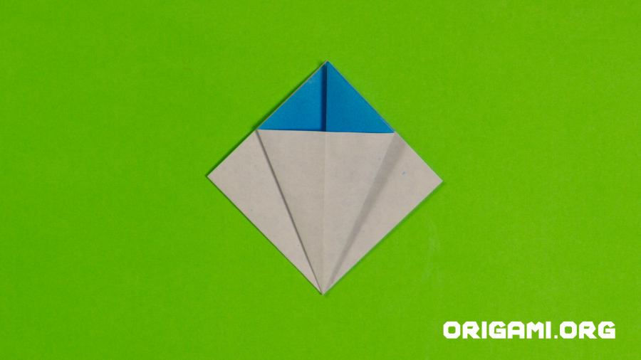 Origami Cornflower Step 23