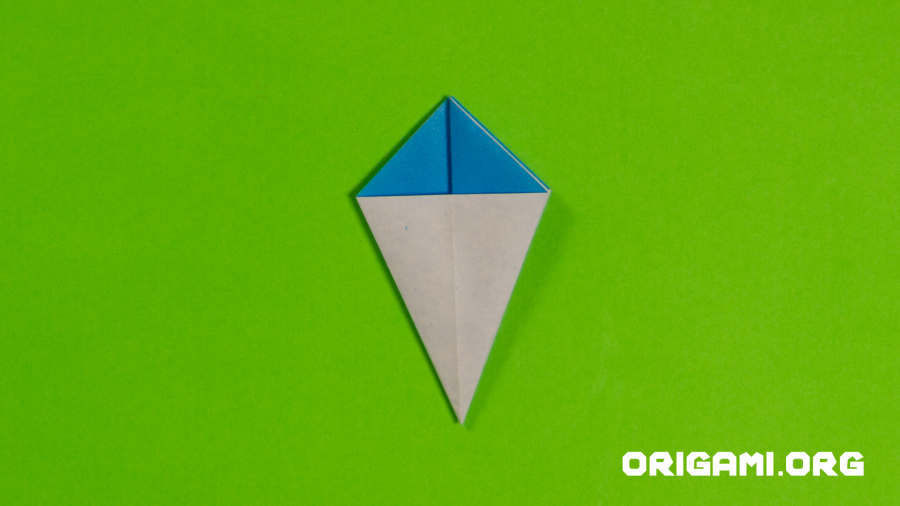 Origami Cornflower Step 34