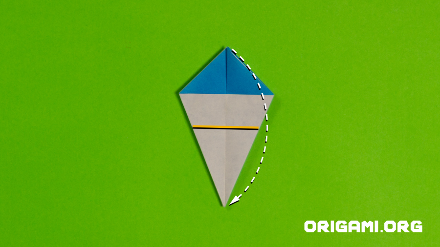 Origami Cornflower Step 37