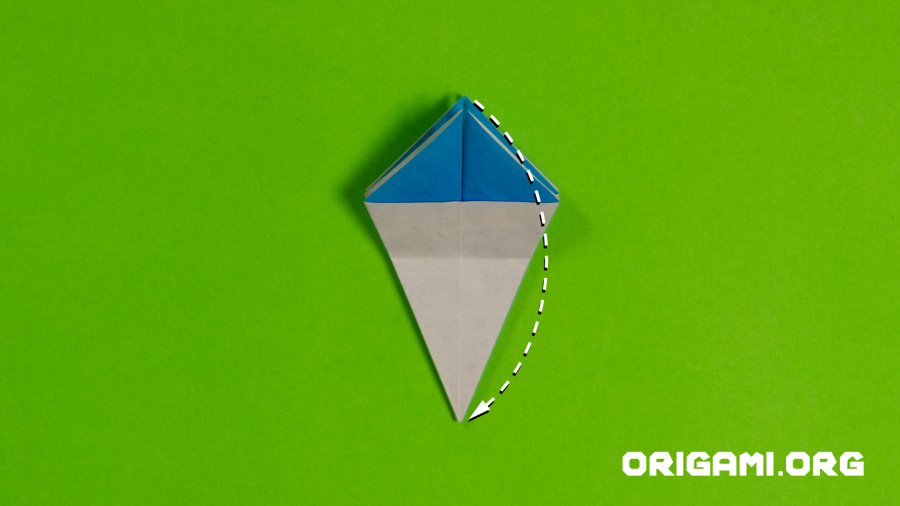 Origami Cornflower Step 40