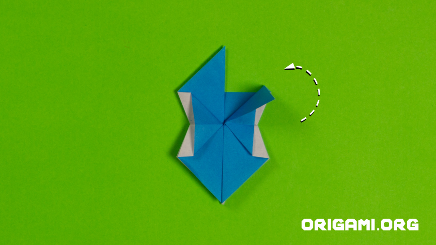 Origami Cornflower Step 45