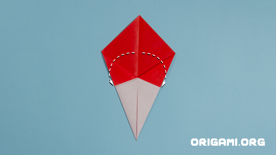 Origami-Rose Schritt 5