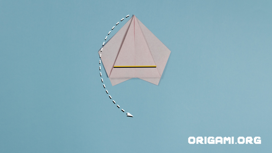 Rosa de Origami Etapa 8