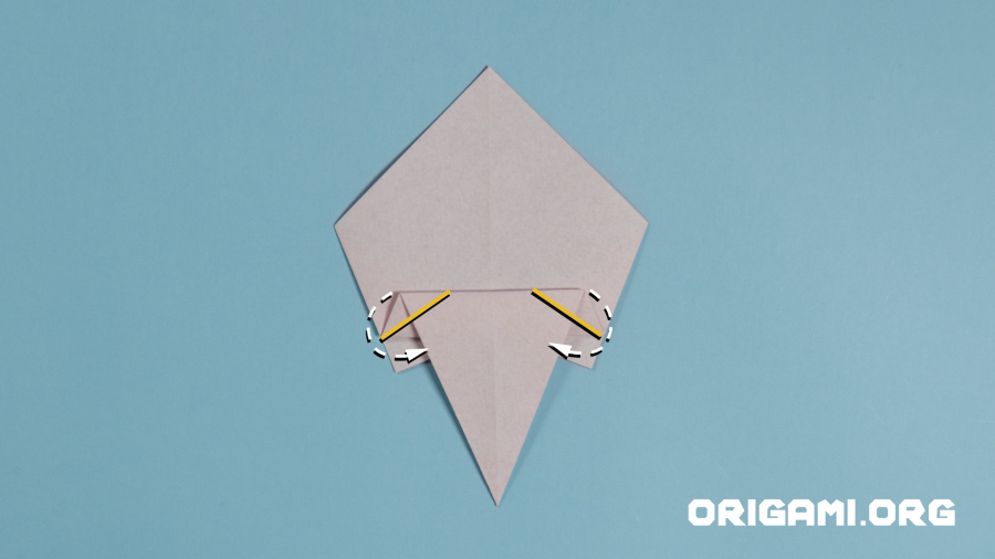 Origami-Rose Schritt 10
