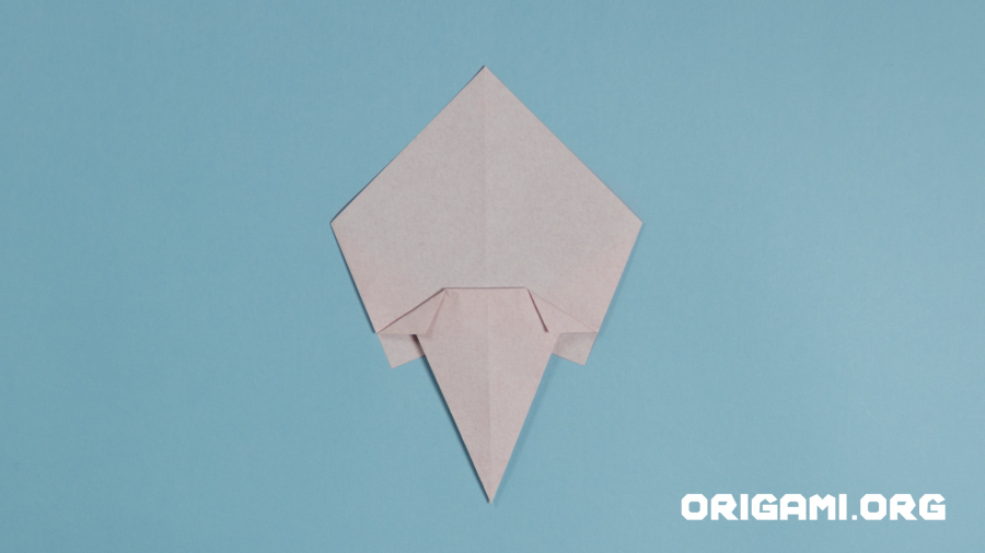 Rosa de Origami Etapa 11