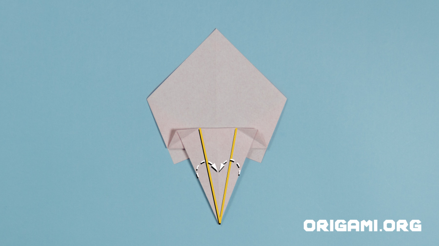 Origami-Rose Schritt 13