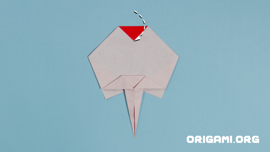 Rosa de Origami Etapa 15