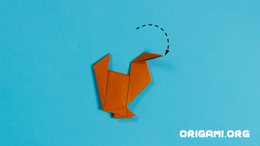 Dinde Origami étape 20