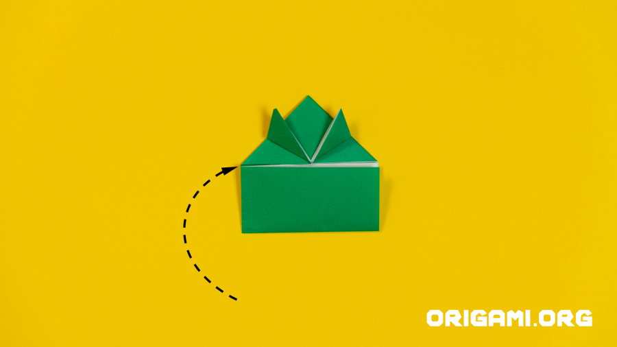 Origami-Springfrosch Schritt 12