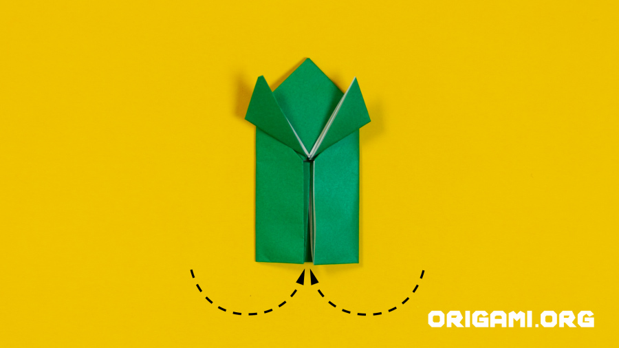 Origami-Springfrosch Schritt 13