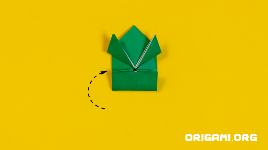 Origami-Springfrosch Schritt 14