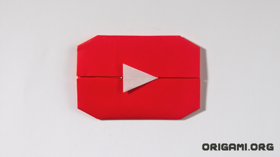 Logo YouTube en origami
