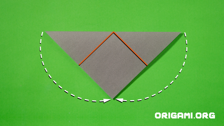 Origami-Kaninchen Schritt 2