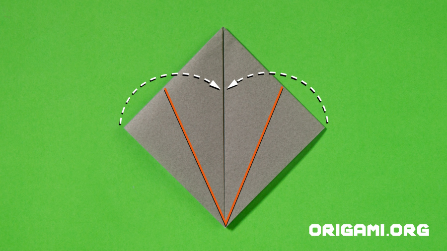Origami-Kaninchen Schritt 4