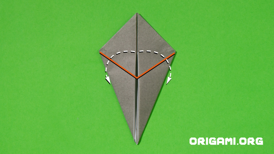 Coelho de Origami Etapa 5