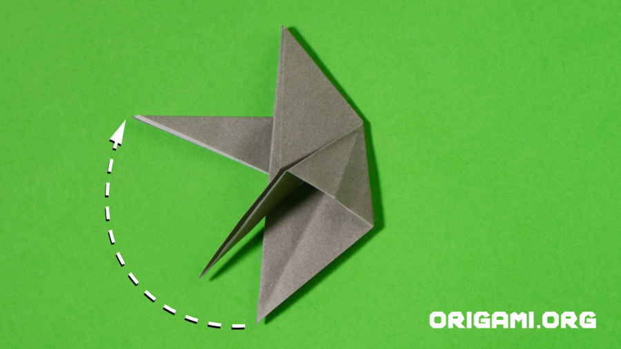 Origami-Kaninchen Schritt 11