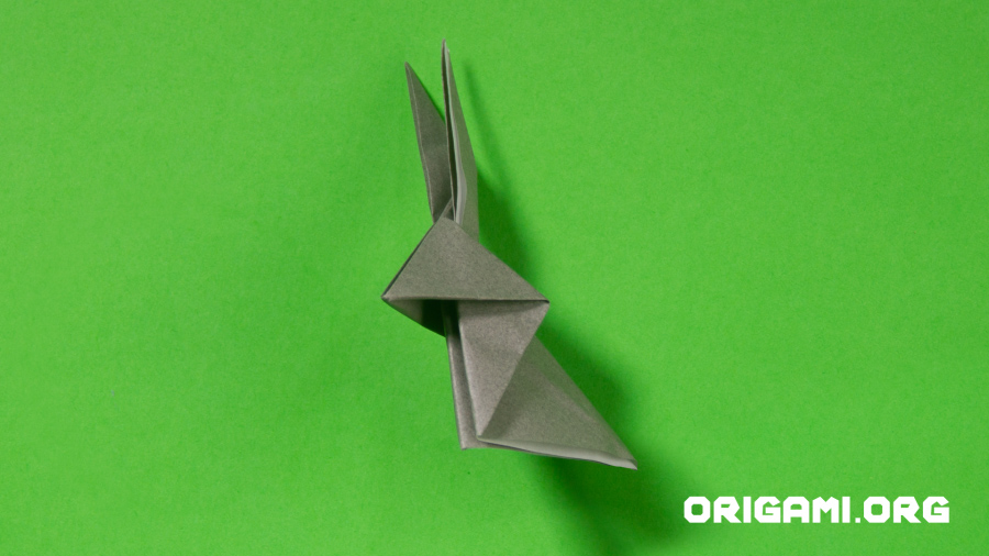 Origami-Kaninchen Schritt 15