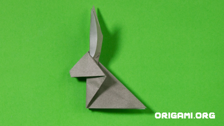 Origami-Kaninchen Schritt 17