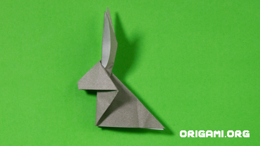 Origami-Kaninchen Schritt 20