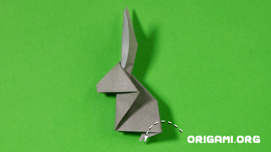 Coelho de Origami Etapa 21