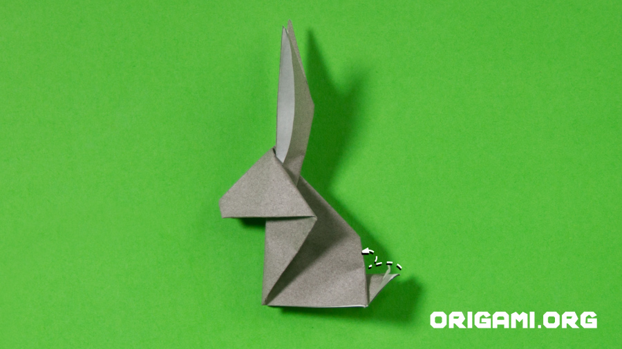Origami-Kaninchen Schritt 23
