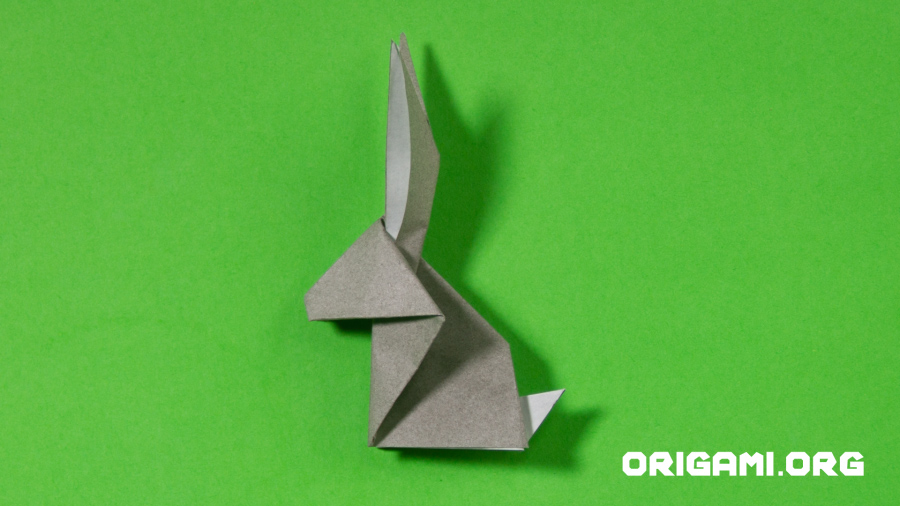 Origami-Kaninchen Schritt 24